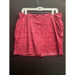 GN Greg Norman printed Golf Tennis Skort Skirt sz L